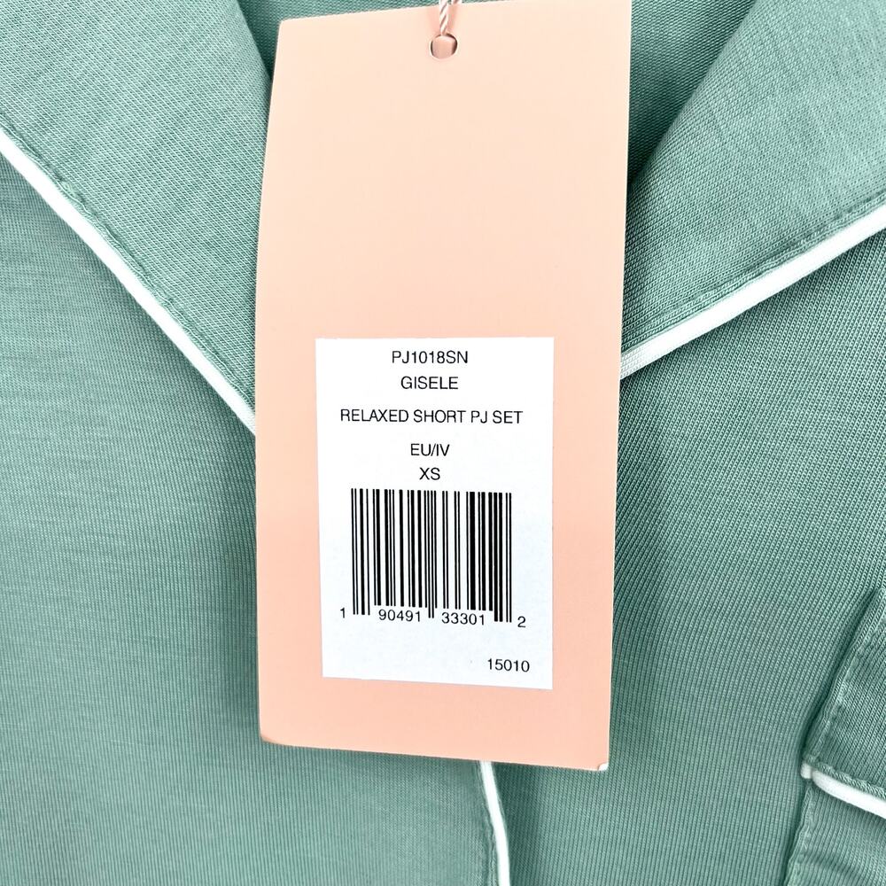 EBERJEY Gisele Relaxed Shorts PJ Set XS Eucalyptus Green TENCEL Modal NWT - Picture 11 of 13